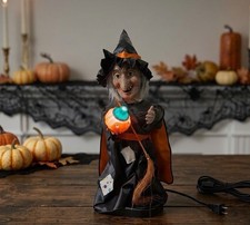 VTG 90s Rennoc Halloween Witch Motion-ette Animated Illuminated 21