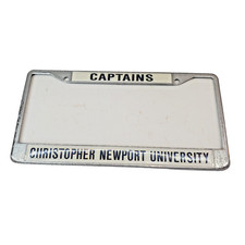 Christopher Newport University CAPTAINS License Plate Holder Frame Used w WEAR picture