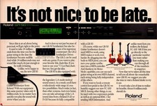 1989 • Roland GR-50  Print Ad • 1980's Guitar FA-17 picture