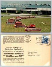 Standard Hesston Corporation Kansas Windrowers Farm Equipment Postcard picture