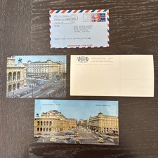 Vintage ViennaAustria Travel Lot Airmail Letter Hotel Bristol Wien Postcards1960 picture