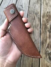 CUSTOM HANDMADE Genuine Leather SHEATH HOLSTER For Fixed BLADE KNIFE picture