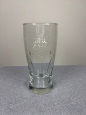 Molson Canadian Beer Pint Glass Embossed Maple Leaf Logo Drinking Glass picture