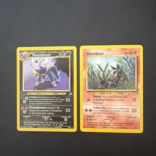Pokémon Neo Discovery Houndoom 23/75 & Houndour 24/75 Rare WOTC picture