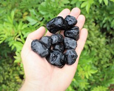 10 Apache Tears Rough Natural Stones: 'A' Grade Raw Obsidian Crystals picture