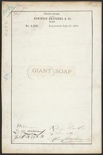 Photo:Robinson Brothers Co Giant Soap Trade Mark 1877 Antique Print picture