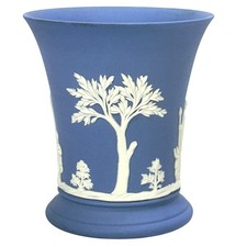 Wedgwood Blue Jasperware Goblet/Vessel/Vase 1959 Excellent picture