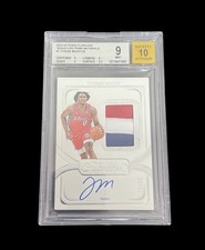 2023-24 Panini Flawless Tyrese Maxey spm Auto Patch 21/25 BGS Mint9 Auto10 POP 1 picture