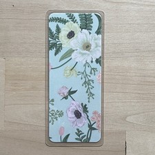 Floral Aesthetic Bookmark For Books, Gift For Book Lovers, 2x5” Laminated, Green picture