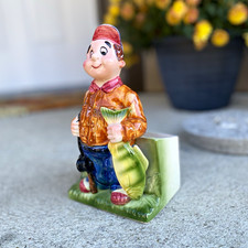 MCM Inarco Proud Fisherman 60s Ceramic Planter Made in Japan picture