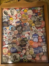 Large Collection Of Campaign Pins/Buttons Ronald Reagan/Eugene McCarthy/Adlai  picture