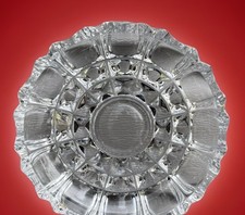 Vintage Clear Crystal Trinket Holder Dresser Dish Bowl Ashtray picture