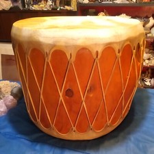 Huge Native American Taos Pueblo Drum 20