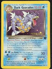 Pokemon Dark Gyarados 8/82 (LP) Prerelease Team Rocket TR picture