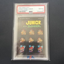 1983 Video City Donkey Kong Junior Is A Swinger PSA 8 Rookie RC picture