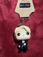 Handmade Harry Potter - Draco Malfoy in Yule Ball tuxedo Pocket Pop Keychain picture