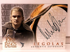2002 Topps The Lord of Rings Two Towers Orlando Bloom as Legolas Auto picture