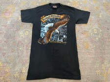 VTG 1980’s Harley Davidson 3d Emblem Shirt Single Stitch Palm Beach FL Rare S picture