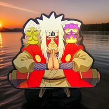 Naruto Shippuden Jiraiya Sage Mode 3D Motion Anime Lenticular Car Decal Sticker  picture