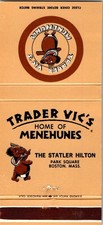 Trader Vic's Home Of Menehunes Boston MA Vintage Matchbook Cover 5MM16-3 picture