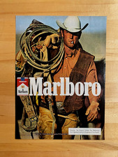1978 Print Ad Marlboro Cigarettes Cowboy Roper picture