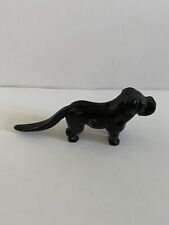 Vintage Cast Iron Dog Nut Cracker, Black Labrador lift tail to open mouth, 8” picture