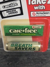 Vintage Carefree and Breath Savers Sugarless Gum and Mints 2 pack Sealed 1980s picture