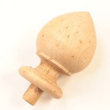 Wooden Clock Finial 2-1/2 inches Unfinished - XC648 picture