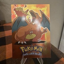 1999 Topps Pokemon Charizard #06 Stage 3 E6 of 12 Vintage Foil Card picture
