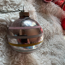 Hand painted west Germany Christmas vintage collectible mercury ornament picture