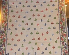 VTG Patterson Piazza Hand Print Fabric Stitch in Time Cotton 54