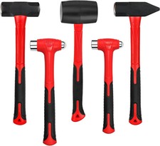 C&T 5-Piece Hammer Set, 16oz Ball Peen | 32oz | Red picture