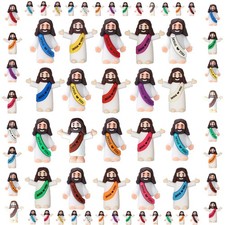 100 Bulk Miniature Jesus Collectible Figurines Little Jesus Figures picture