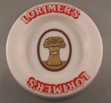 Vintage Lorimer's Brewery Pub Glass Tip Tray Coin Dish picture