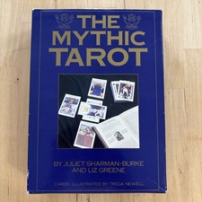 Vintage Rare The Mythic Tarot Card Set OOP Burke & Greene 1986 Tarot Deck Set picture