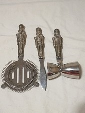 Vintage Godinger Silver Art Co. Nutcracker Bar Tools picture