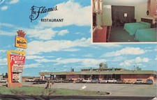 Fuller Motel Flames Restaurant Brinkley Arkansas Postcard picture