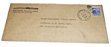 1946 SOUTHERN PACIFIC USED ENVELOPE SAN FRANCISCO SAN JOSE & LA TRAIN #71 RPO picture