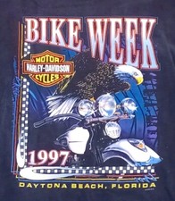 1997 Harley Davidson DAYTONA BIKE WEEK L T-shirt FERN PARK FLORIDA DEALERSHIP picture