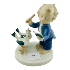 1950's Carl Scheidig Porcelain GDR Boy with Singing Birds Figure  picture