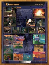 1998 Messiah/Spyro the Dragon Playstation PS1 PREVIEW Print Ad/Poster Game Art picture