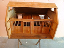 Breyer Wood Model Horse Stable/Barn w/ 2 Stalls & Sliding Doors Vintage, Retired picture