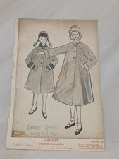 Vintage 1940s Original Artist Sketch Department Store Coat Clothes Advertisement picture
