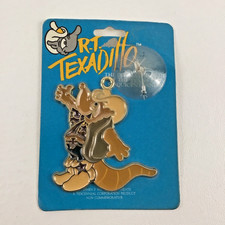 R.T. Texadillo Hanging Official Mascot Susquicentennial Suction Vintage 1980s picture