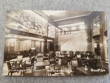 RPPC SS Ile de France Luxury Liner Steamer The Smoking Room First Class picture
