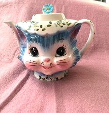 Lefton Miss Priss Kitty Ceramic Teapot picture