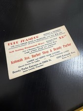 Barber Shop Old Vintage Antique Ink Blotter Katonah Ave Bronx NY Beauty Parlor picture