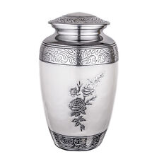 Displayex India Hand Engraved Beautiful Flower Cremation Urns for Human Ashes picture