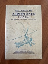 WOW 1935 Album of Aeroplanes John Player & Sons Cigarette Cards Almost Complete picture