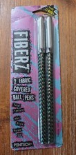 Vintage 1992 Fiberz 2 Pk Purple Ink Fabric Covered Pen picture